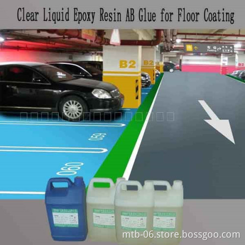 Clear Liquid Epoxy Resin and Hardener for Parking Lot Floor